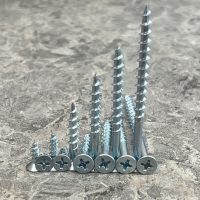 Chipboard Screws - 6G x 12mm - Silver Zinc Plated - Box of 1000